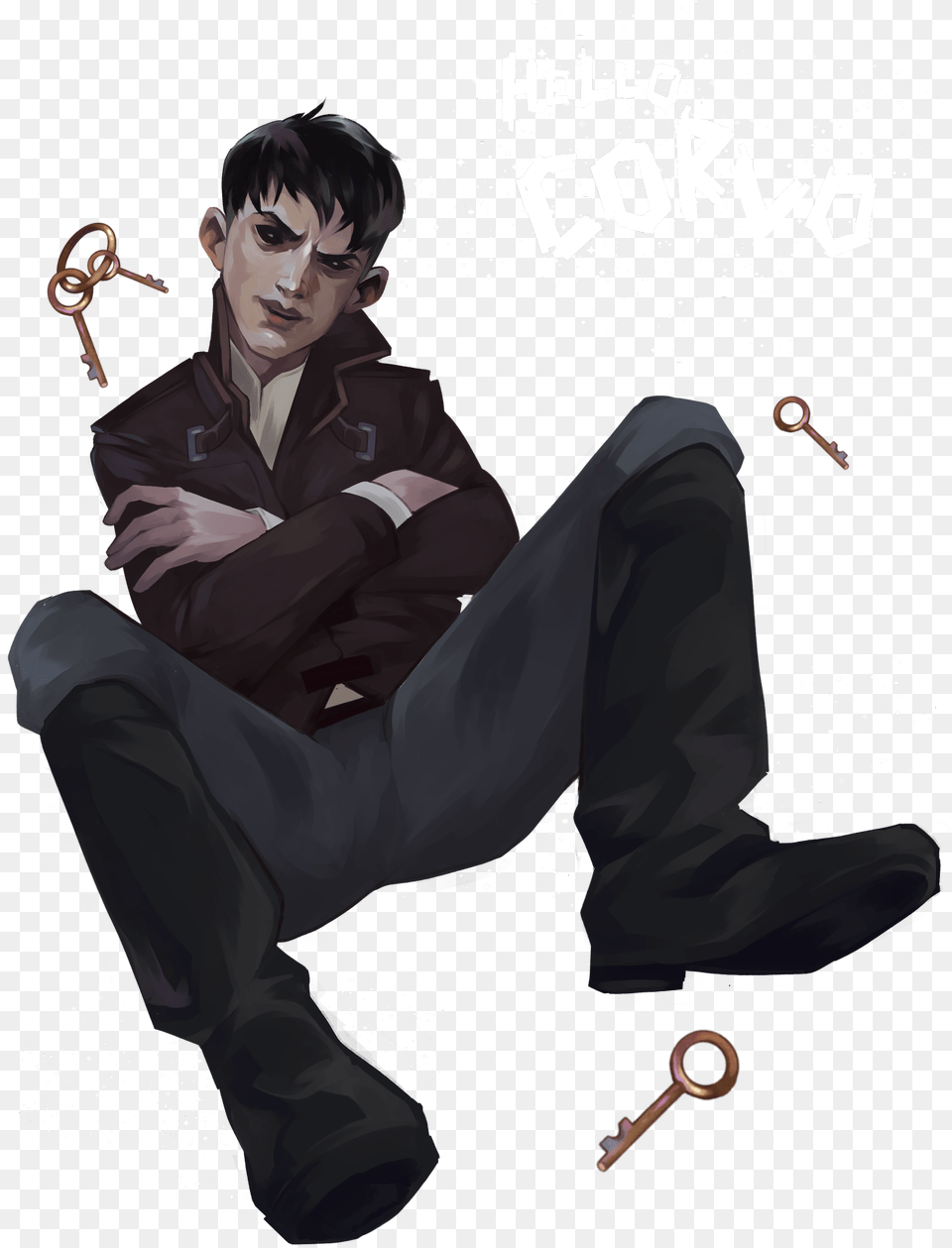 Young Dumb And Full Of You Know Dishonored 2 The Outsider Fanart, Publication, Book, Clothing, Pants Free Png