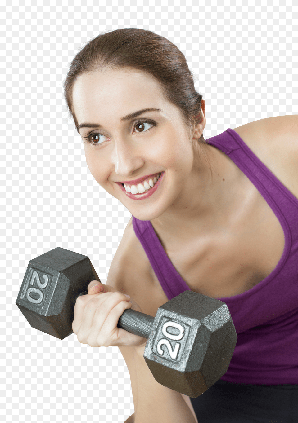 Young Fit Woman Exercises With Dumbbell Pngpix Com Adult, Female, Person, Sport Png Image
