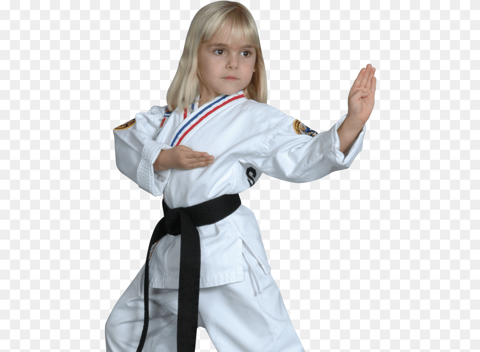Young Girl In Karate Stance Taekwondo Black Belt Girl, Sport, Person, Martial Arts, Adult Free Transparent Png