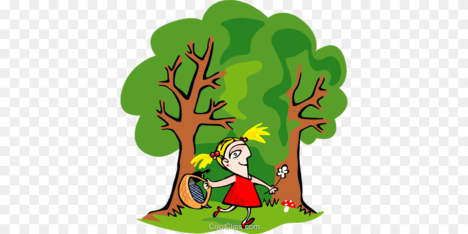 Young Girl Royalty Vector Clip Art Illustration, Baby, Person, Plant, Vegetation Free Transparent Png