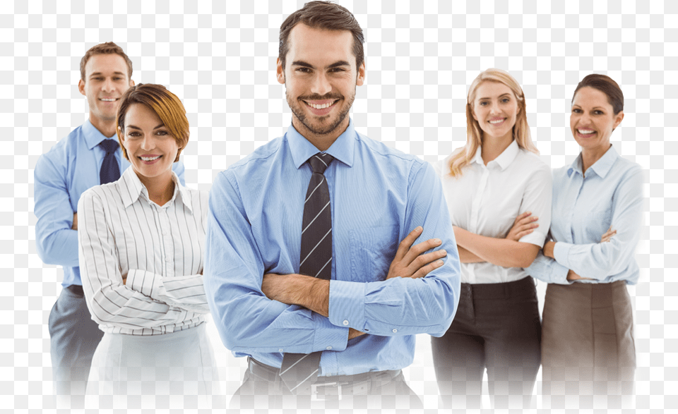 Young Group Of Business Men And Women Smiling Businessperson, Woman, Person, Shirt, Female Png