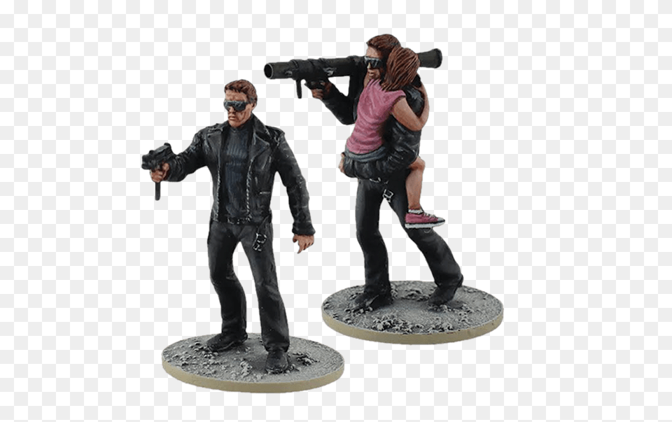 Young Guardian Set From Terminator Genisys The Miniatures Terminator Miniatures, Figurine, Adult, Person, Woman Free Transparent Png