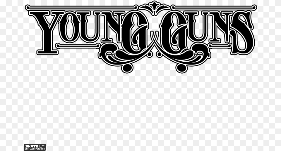 Young Gun Logo Young Guns, Text, Calligraphy, Handwriting Free Transparent Png