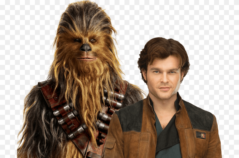 Young Han Solo And Chewbacca, Clothing, Coat, Jacket, Adult Free Png Download