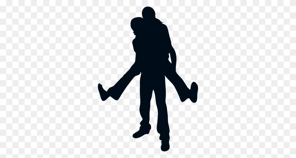 Young Happy Couple Silhouette, Adult, Male, Man, Person Png