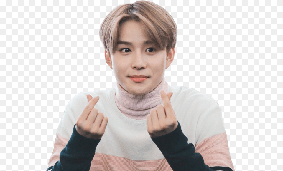 Young Jungwoo With His Kind Heart Carries A Nct Jungwoo Sticker, Adult, Portrait, Photography, Person Png Image