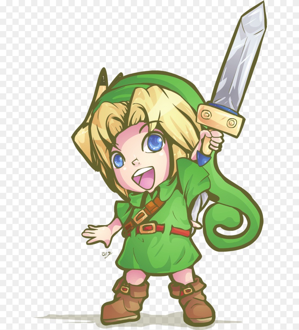 Young Link Loz Hyrule Warriors, Book, Comics, Publication, Baby Png Image