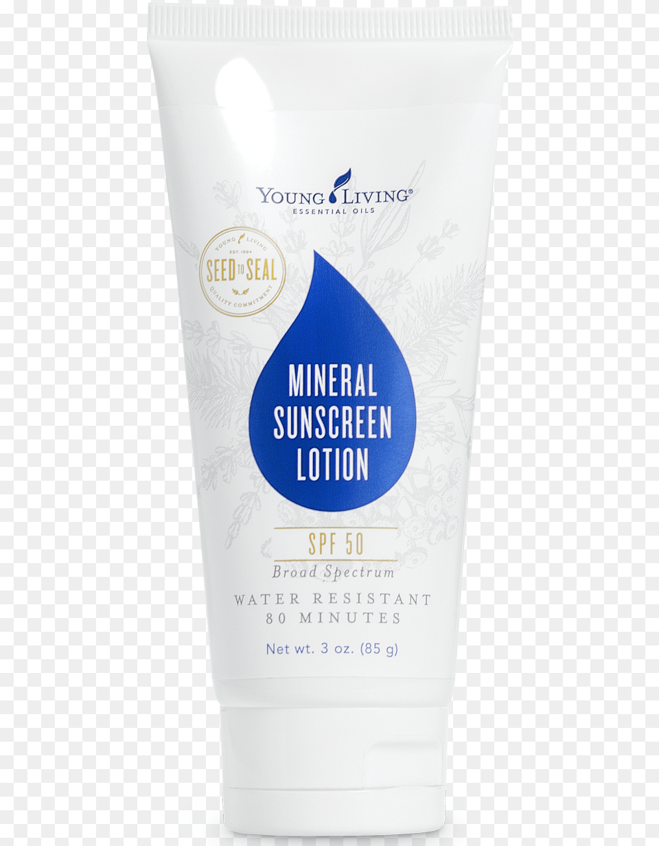 Young Living Mineral Sunscreen 50 Spf Young Living Mineral Sunscreen Spf, Bottle, Lotion, Cosmetics, Book Free Png
