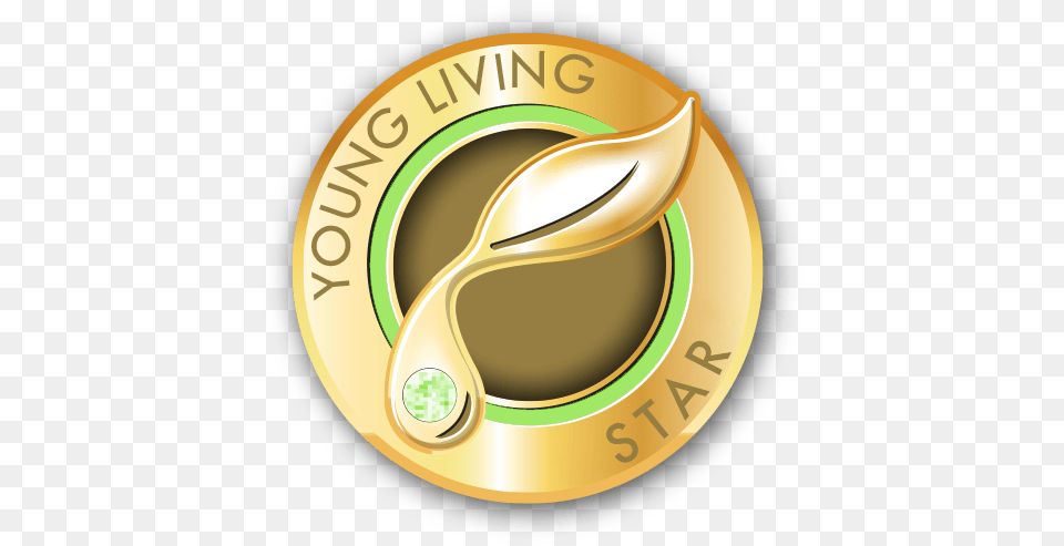 Young Living Star Rank Pin Star Young Living Rank Pins, Gold, Disk Free Transparent Png
