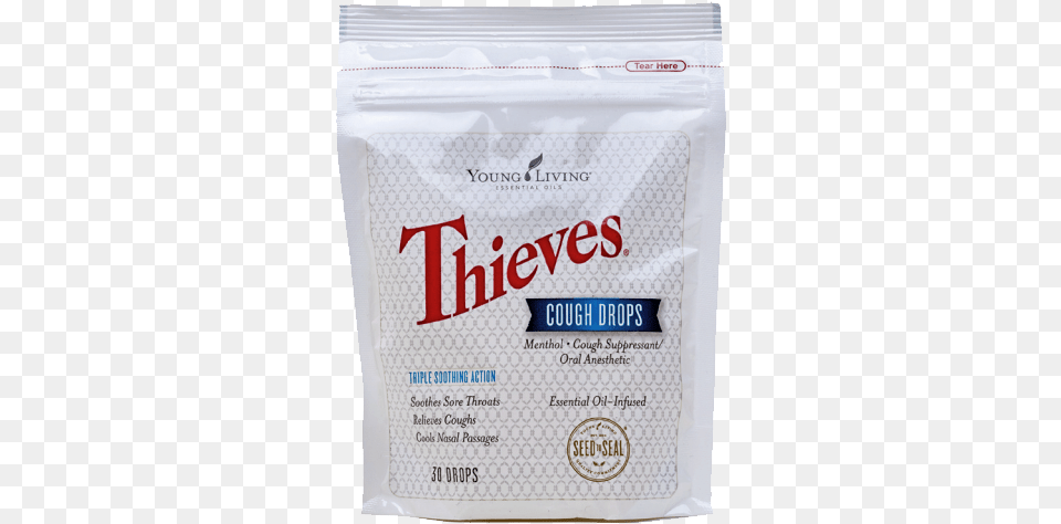Young Living Thieves Cough Drops Thieves Cough Drops 30 Ct Essential Oil Infused By, Powder, Food, First Aid, Text Png Image