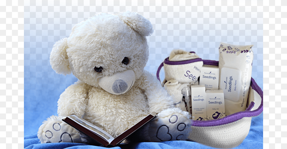Young Living39s Seedlings Baby Products My Reading Log Book, Publication, Teddy Bear, Toy Free Png