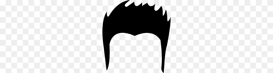 Young Male Black Short Hair Shape Icon, Face, Head, Person, Stencil Png Image
