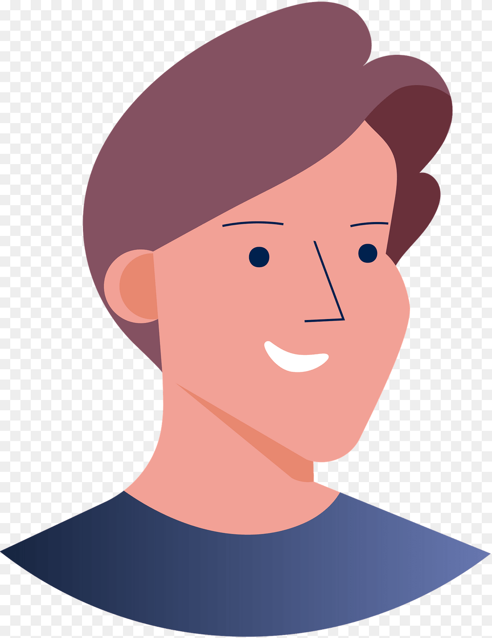 Young Man Clipart, Neck, Body Part, Face, Head Free Png Download