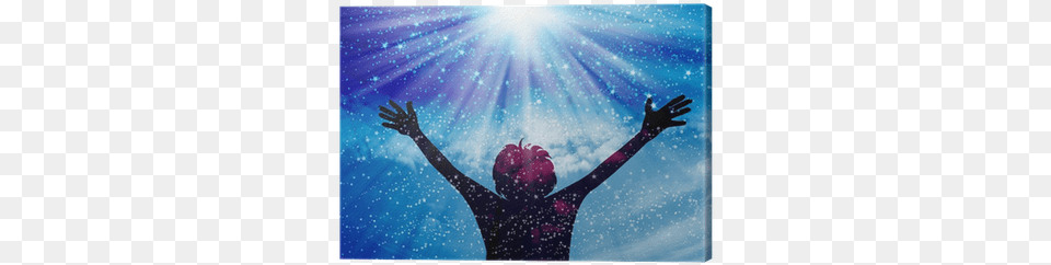Young Man Worship And Praise To God Canvas Print Praise, Sunlight, Flare, Light, Nature Free Transparent Png