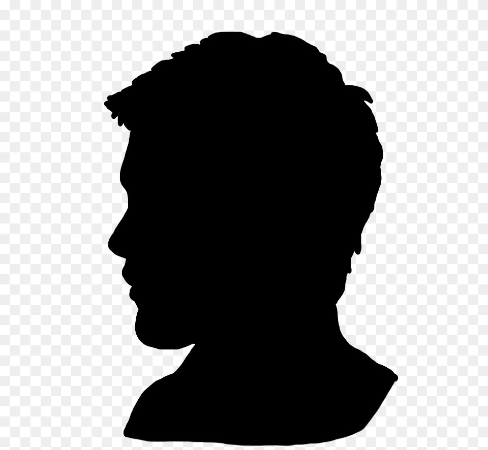 Young Mans Face Silhouette Silhouettes, Electronics, Screen Free Png Download