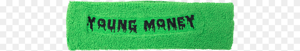 Young Money Green Sweatband Label, Mat, Doormat Png
