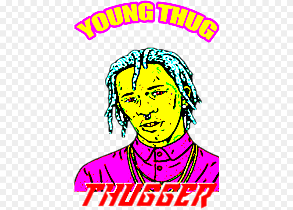 Young Thug Hand Towel Young Thug Shirts, Advertisement, Poster, Adult, Publication Free Transparent Png