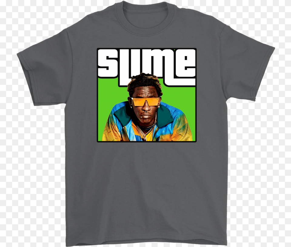 Young Thug Slime Thugger Rap T Shirt Young Thug, Clothing, T-shirt, Adult, Male Free Png Download