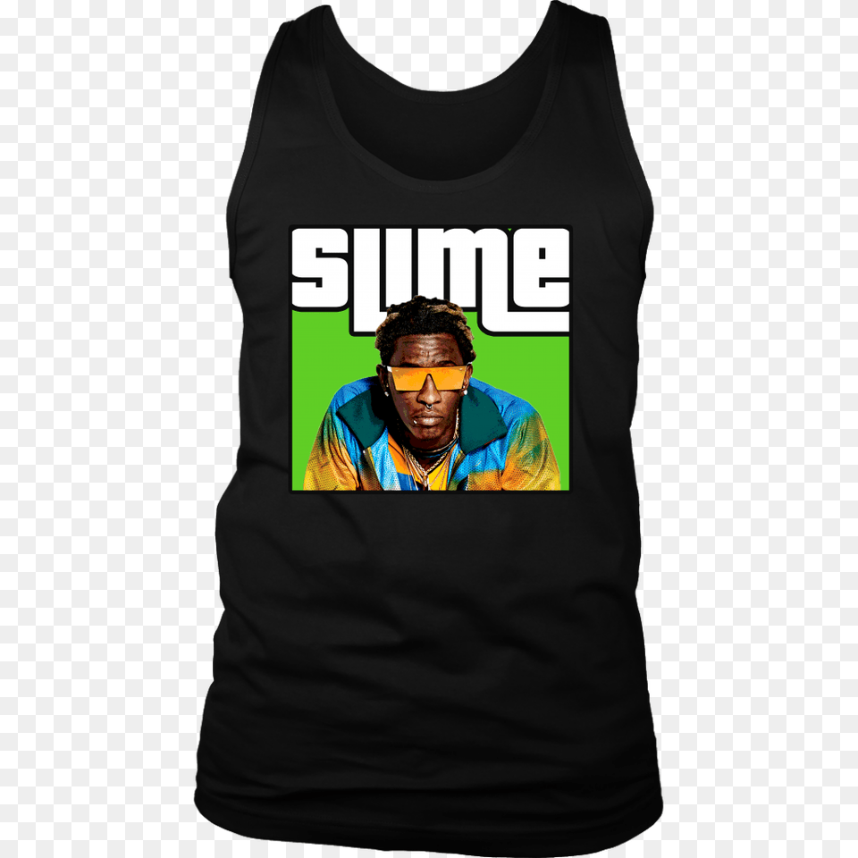 Young Thug Slime Thugger Rap Tank Top Ebay, Tank Top, Clothing, T-shirt, Adult Png Image