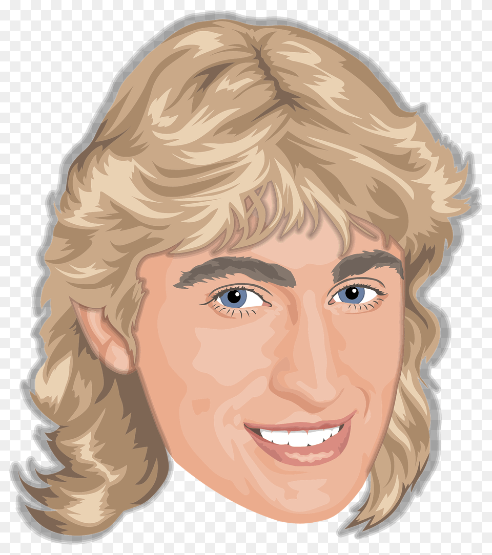 Young Wayne Gretsky Clipart, Head, Blonde, Face, Portrait Png