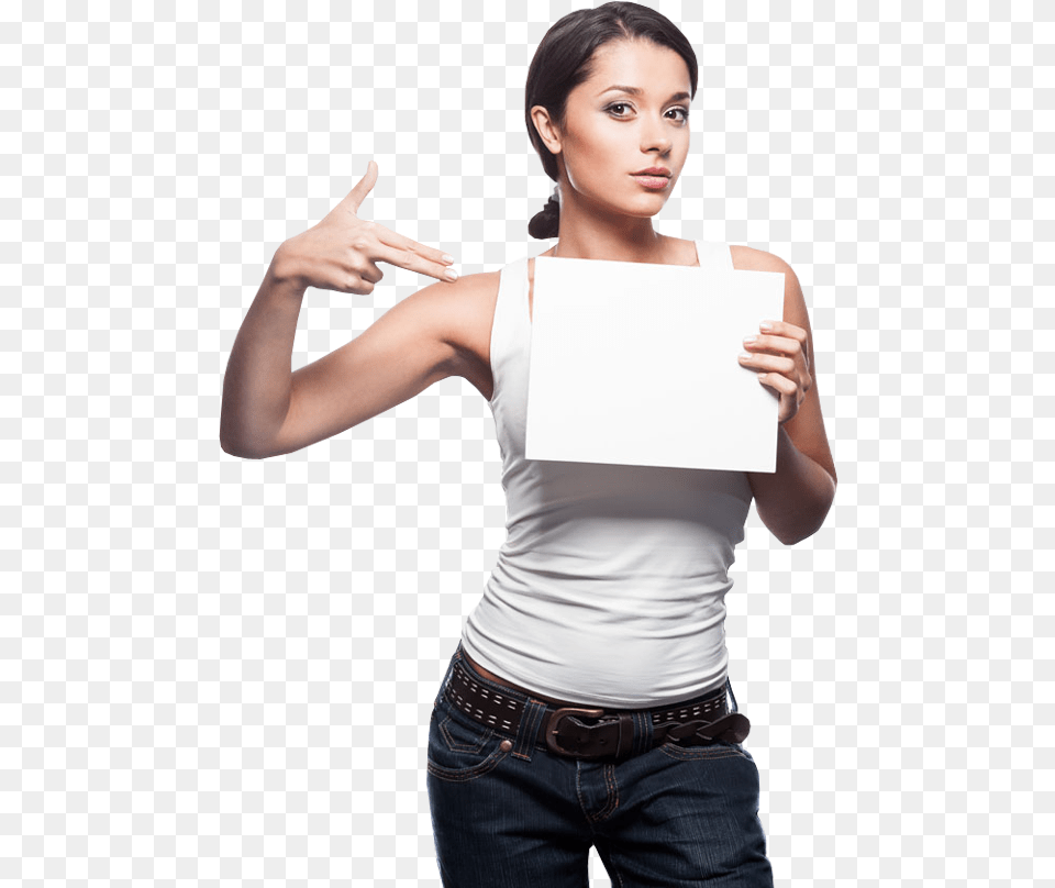 Young Woman Finger Point To Blank Board Outrageously Hilarious Girls Night Out Bachelorette, Hand, Person, Blouse, Body Part Free Transparent Png