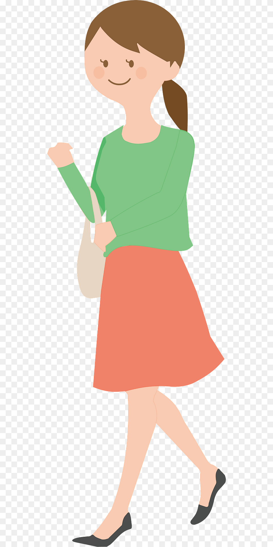 Young Woman Shopping Clipart, Person, Clothing, Footwear, Shoe Free Transparent Png