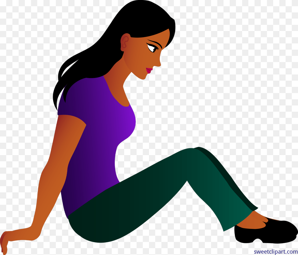 Young Woman Sitting Clip Art, Adult, Clothing, Female, Pants Free Transparent Png