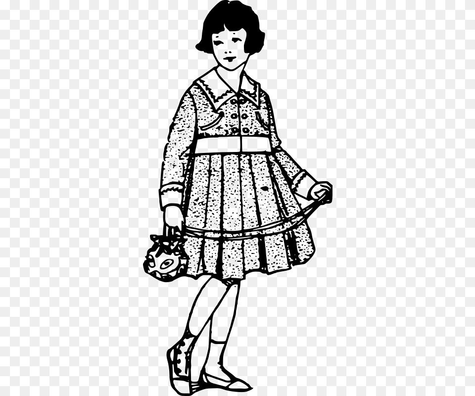 Younggirl Dress, Gray Free Png Download