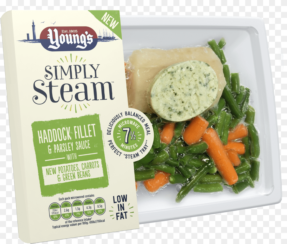 Youngs Frozen Fish Simply Steam, Food, Lunch, Meal, Bean Free Png