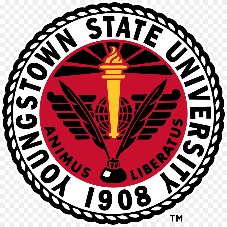 Youngstown State University Ohio Logo, Emblem, Symbol, Badge, Machine Png