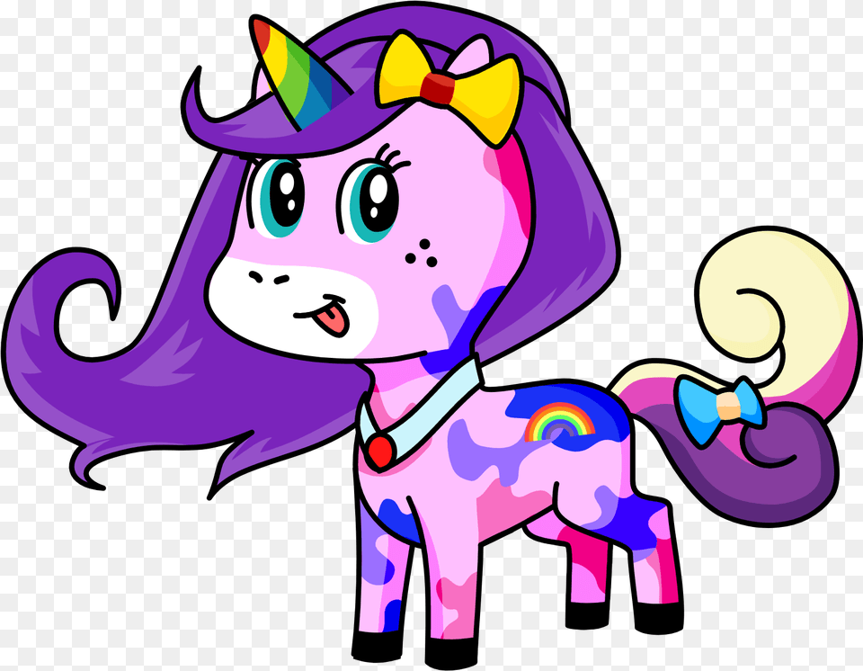 Younicorn, Purple, Animal, Bear, Mammal Png Image