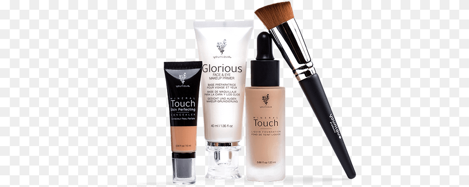 Younique By Kelli Billmaier Younique Flawless Four, Bottle, Cosmetics, Perfume, Brush Free Transparent Png