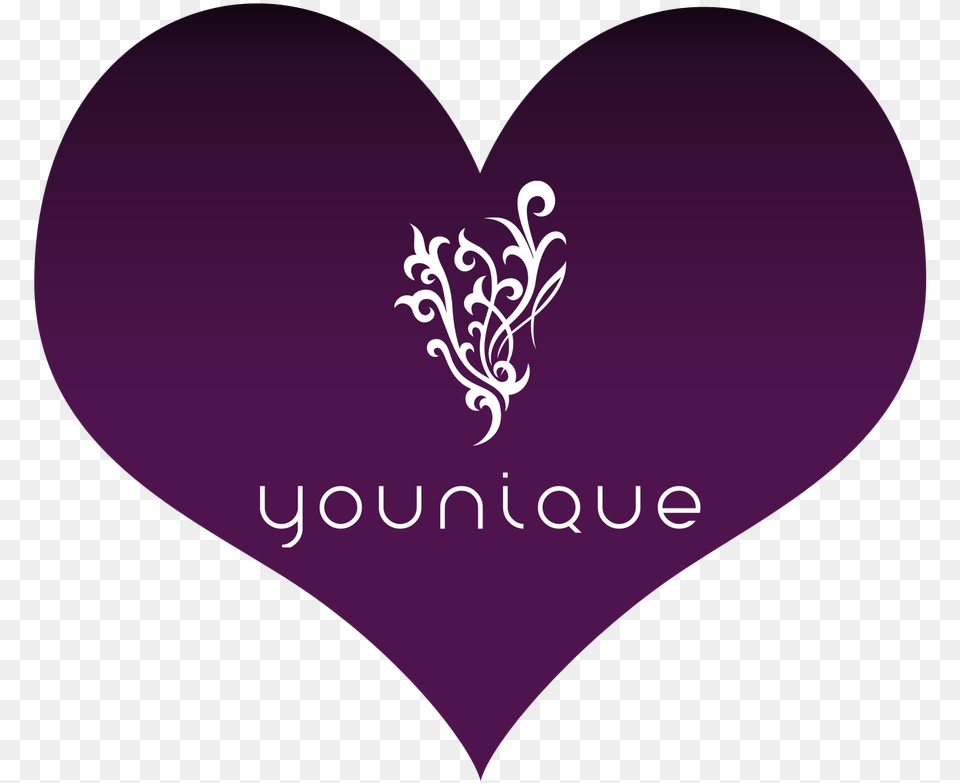 Younique Logo In Heart Younique Logo, Purple, Person Png Image