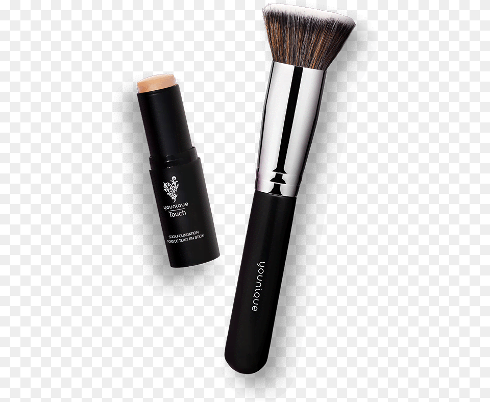 Younique Stick Foundation And Kabuki Brush, Device, Tool, Cosmetics, Smoke Pipe Png Image