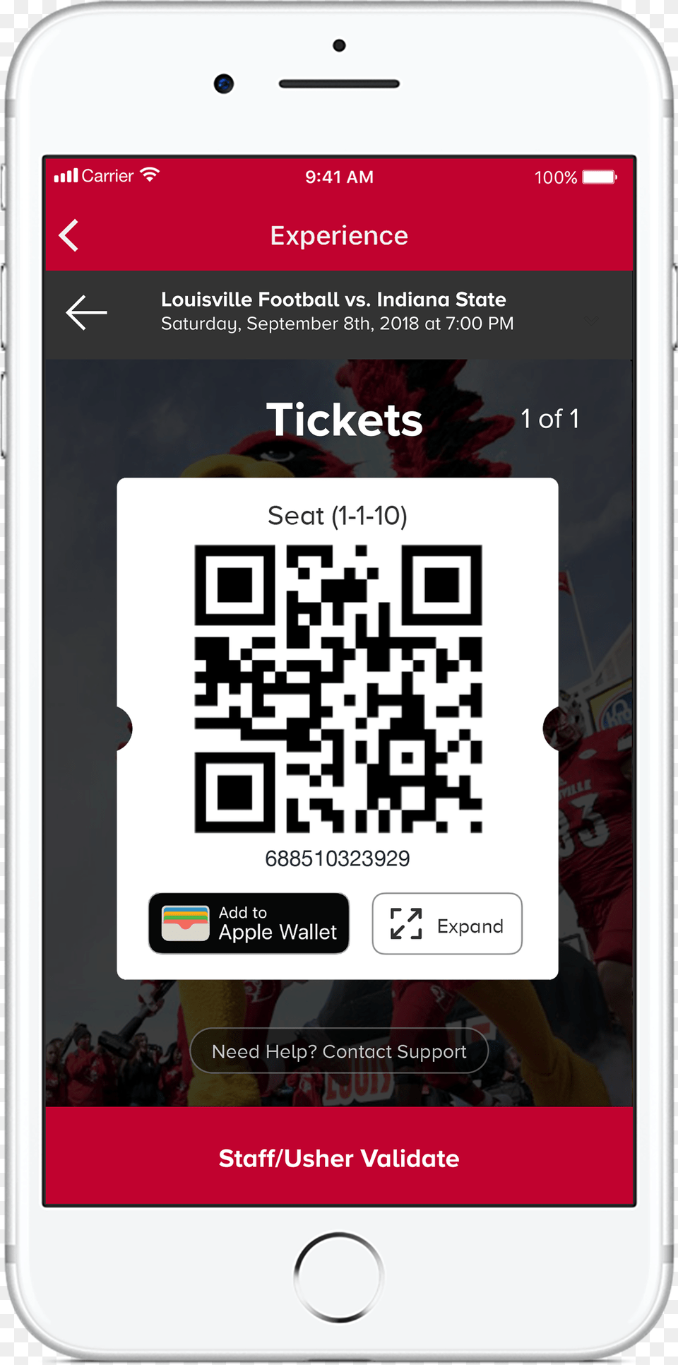 Your Barcode And Seat Location Will Appear That You Basketball Apple Wallet, Electronics, Mobile Phone, Phone, Qr Code Free Png Download