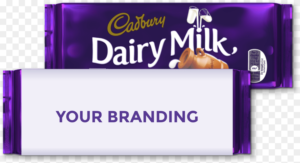 Your Branding Dairy Milk 110g Cadbury Chocolate, Purple, Food Free Png