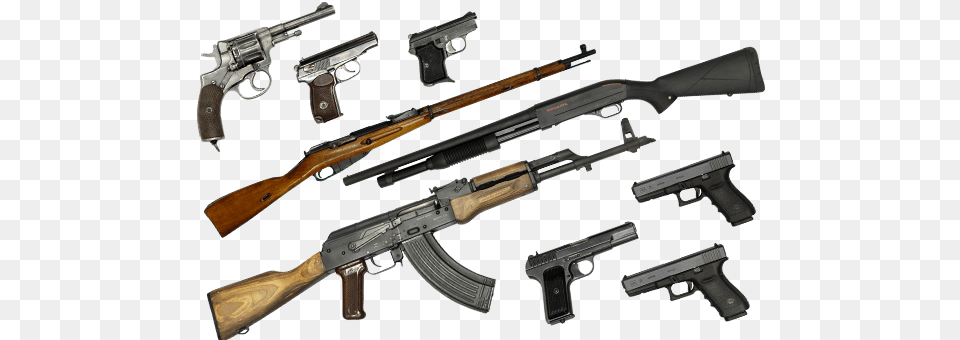 Your Chance To Try A Wide Range Of Weapons From Glock, Firearm, Gun, Handgun, Rifle Png Image