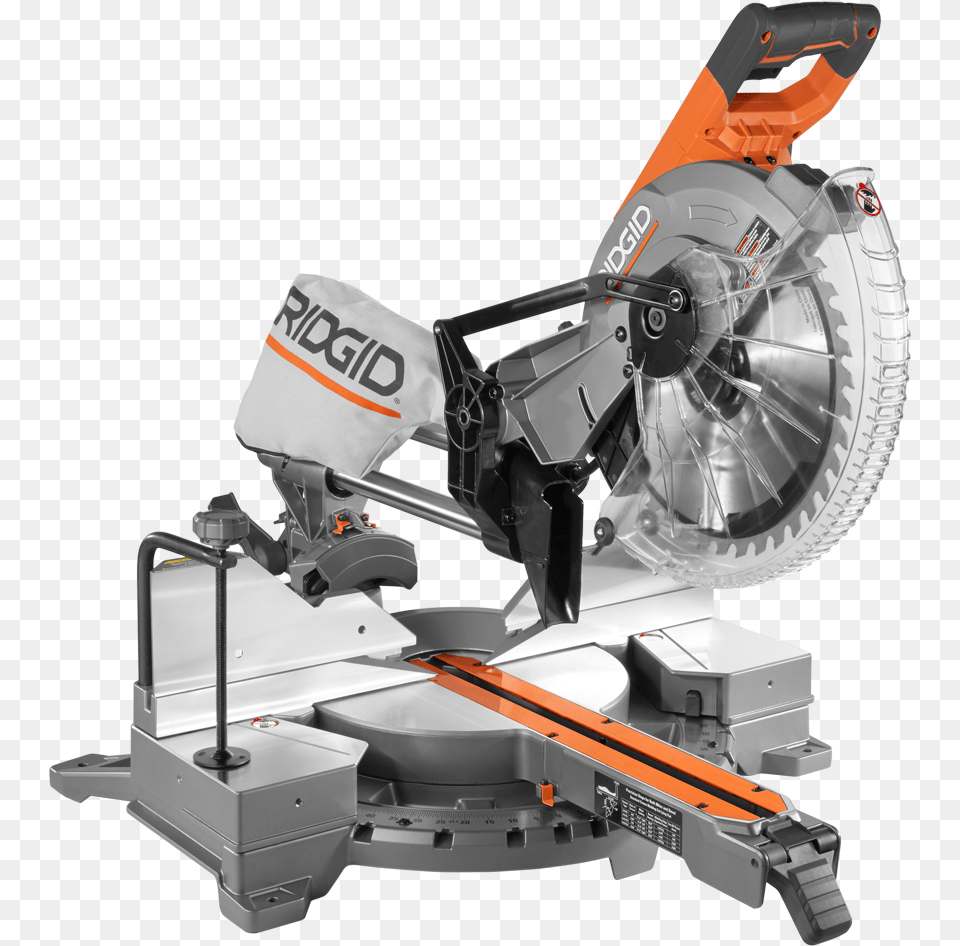 Your Choice Ridgid 15 Amp 12 In Corded Dual Bevel Sliding Miter, Machine, Wheel, Device, Grass Free Png Download