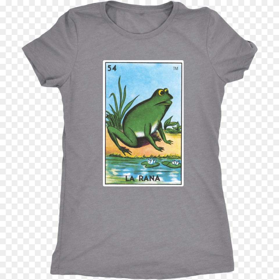 Your Family And Friend La Rana Card T Shirt Frog Loteria Tarot, Clothing, T-shirt, Animal, Bird Free Png Download