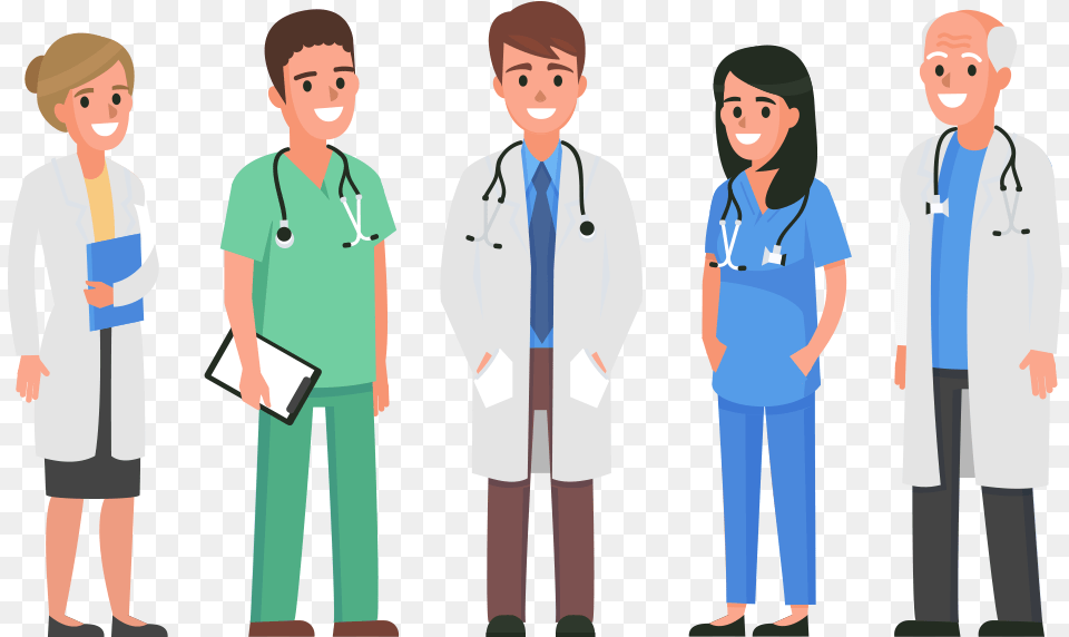 Your First Line Of Defense Healthcare Provider Cartoon, Lab Coat, Clothing, Coat, Adult Png