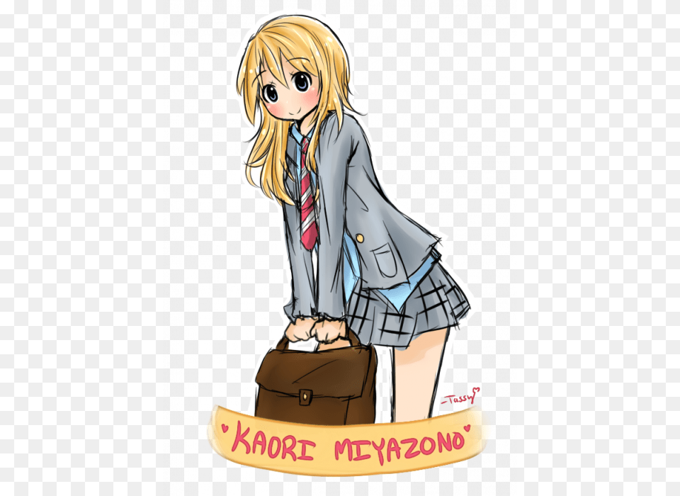 Your Lie In April Kaori Miyazono By Moonstar34 D8sfa7k Your Lie In April Kaori Chibi, Book, Comics, Publication, Adult Png Image
