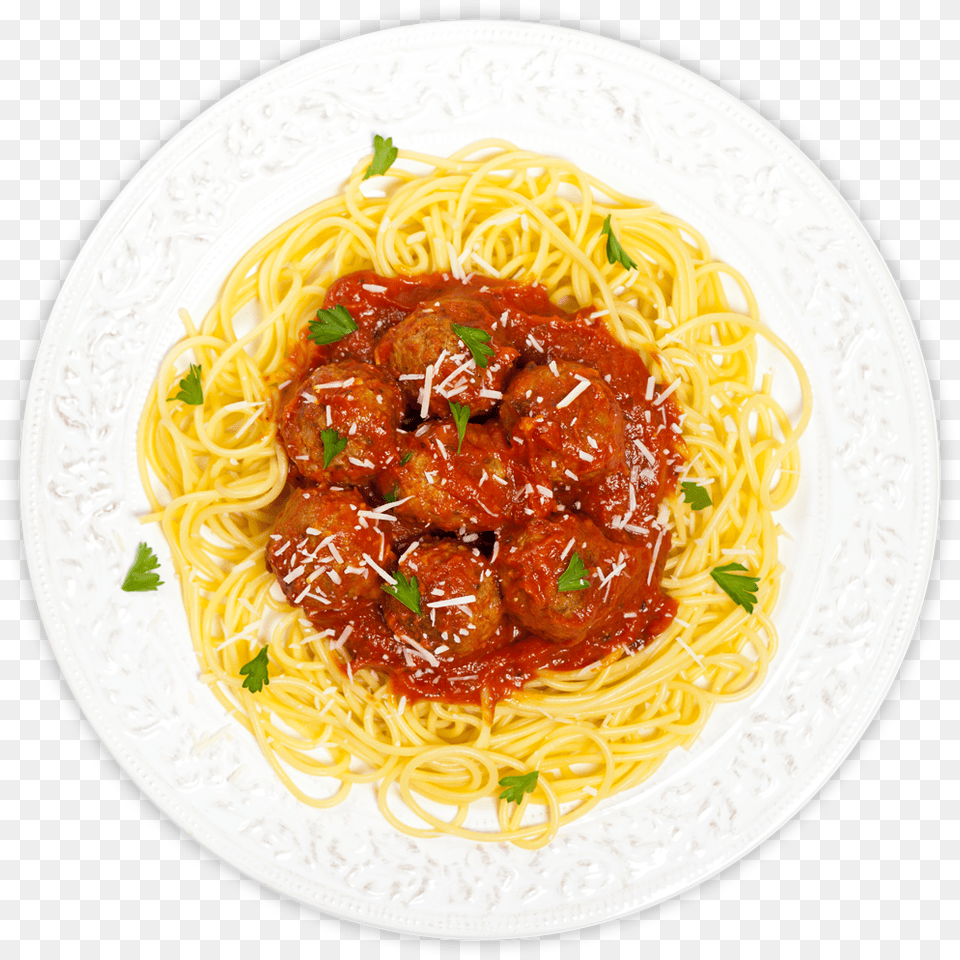 Your Pasta Your Way Spaghetti White Background, Food, Plate, Meat Free Transparent Png