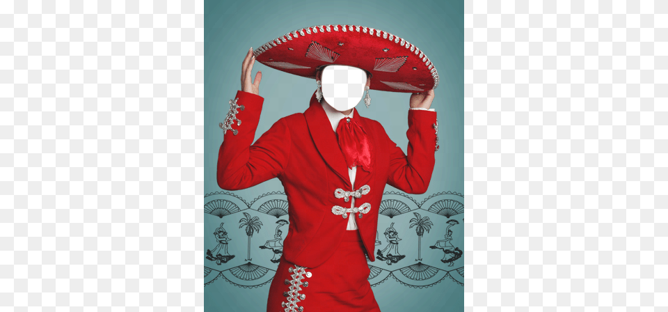 Your Photos Mariachi Singer Traje De Mariachi Rojo, Clothing, Hat, Sombrero, Person Free Png