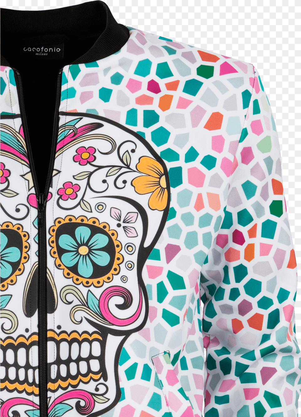 Your Santa Muerte Bomber Jacket Mexico, Clothing, Coat, Pattern, Long Sleeve Free Png Download