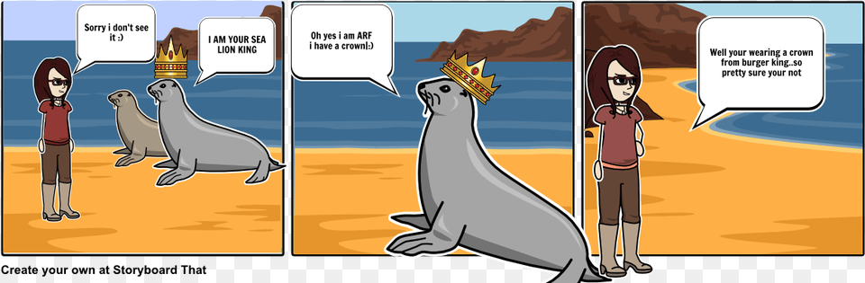 Your Sea Lion King Cartoon, Publication, Book, Comics, Person Free Png