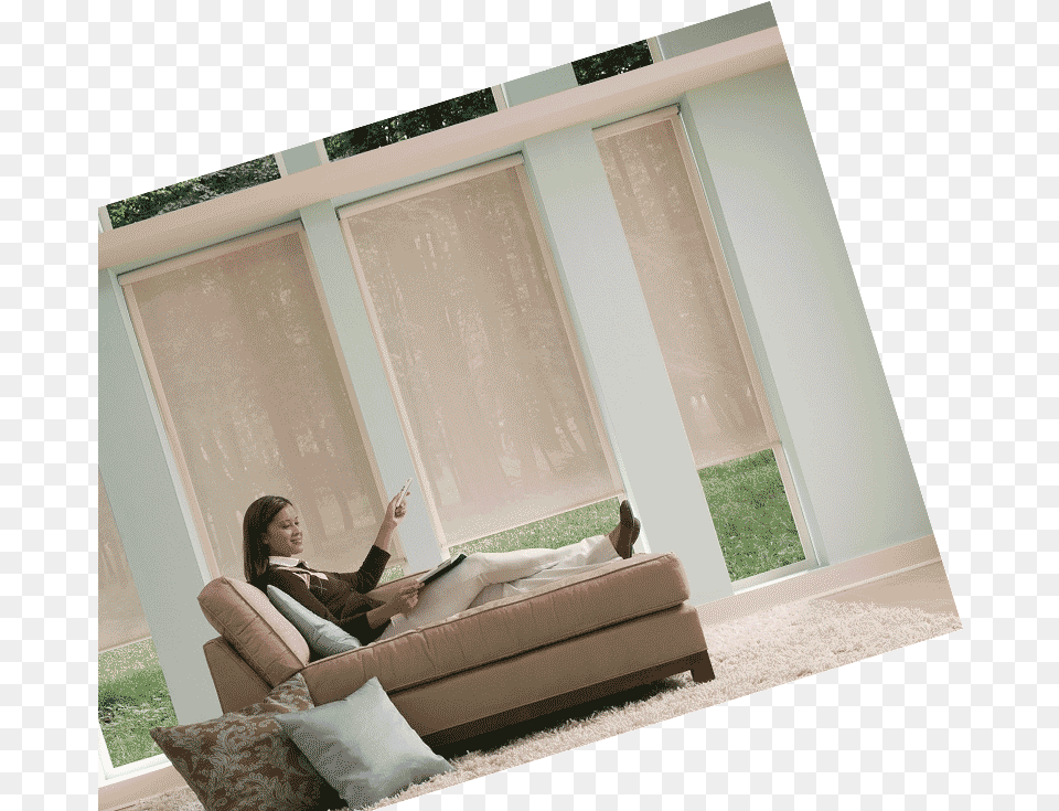 Your Windows Will Get A New Life With Nova Venetian Window, Indoors, Couch, Furniture, Home Decor Free Png Download