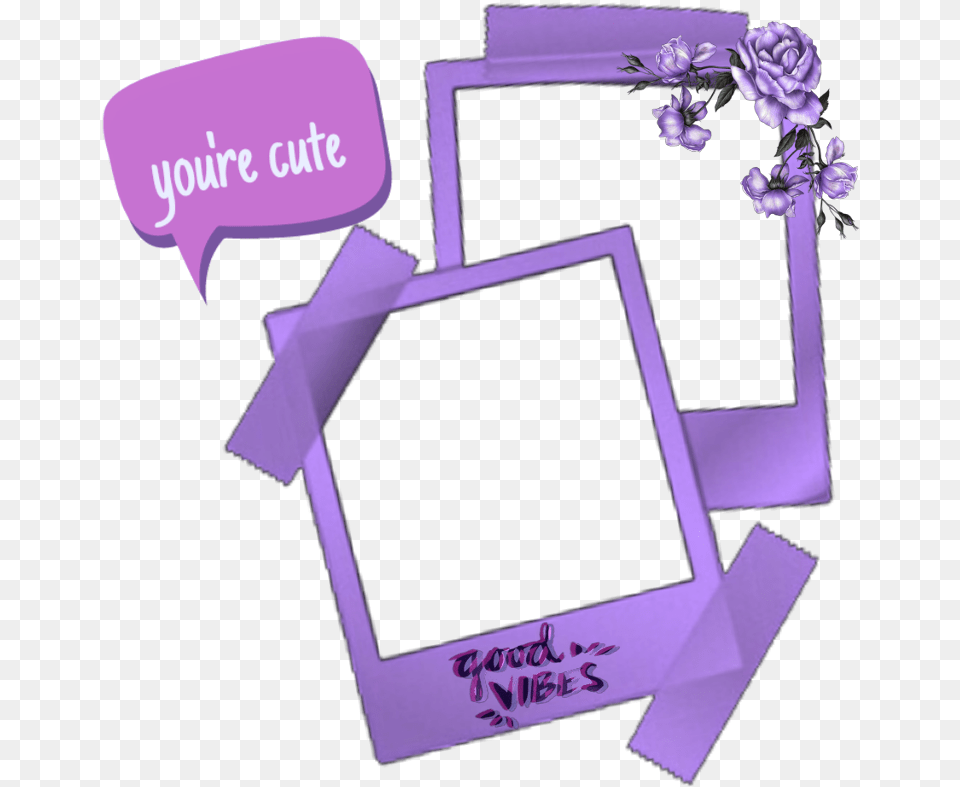 Yourecute Youre Cute Purple Aesthetic Tumblr Paper, Envelope, Greeting Card, Mail, Flower Free Transparent Png