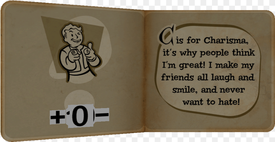 Yourespecial Charisma Bethesda Fallout 3 Microsoft Xbox, Book, Publication, Baby, Person Free Png
