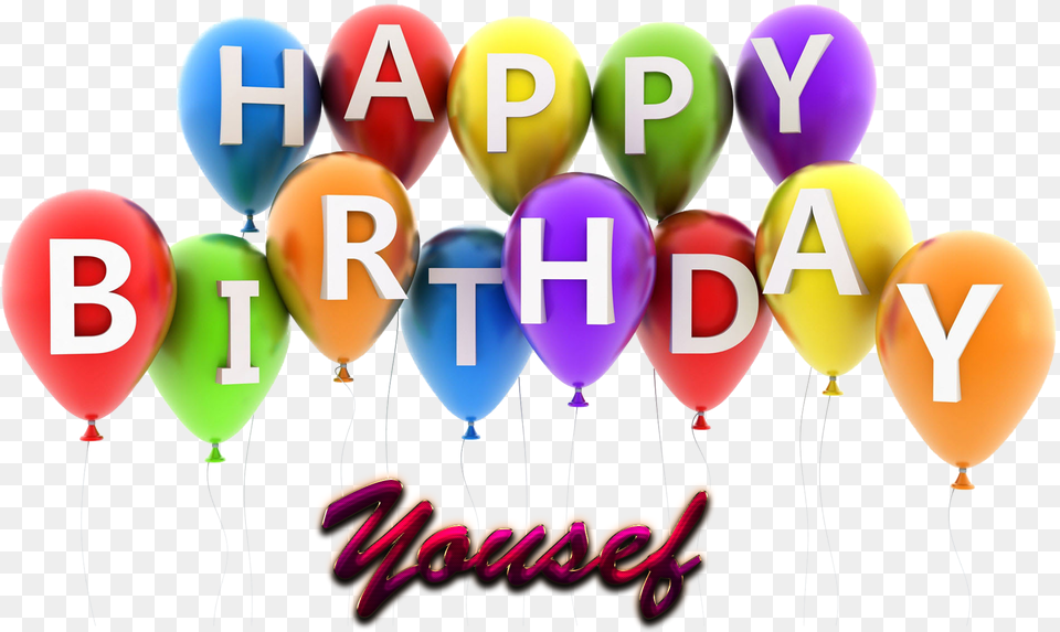 Yousef Happy Birthday Balloons Name Happy Birthday Dusty, Balloon, People, Person Free Png