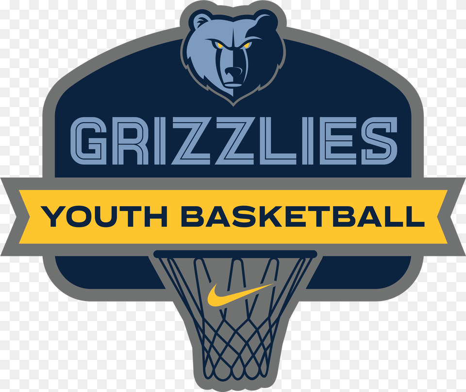 Youth Basketball Girl Power Hoops Memphis Grizzlies Memphis Grizzlies, Hoop, Logo Free Transparent Png